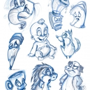 7.Character sketches